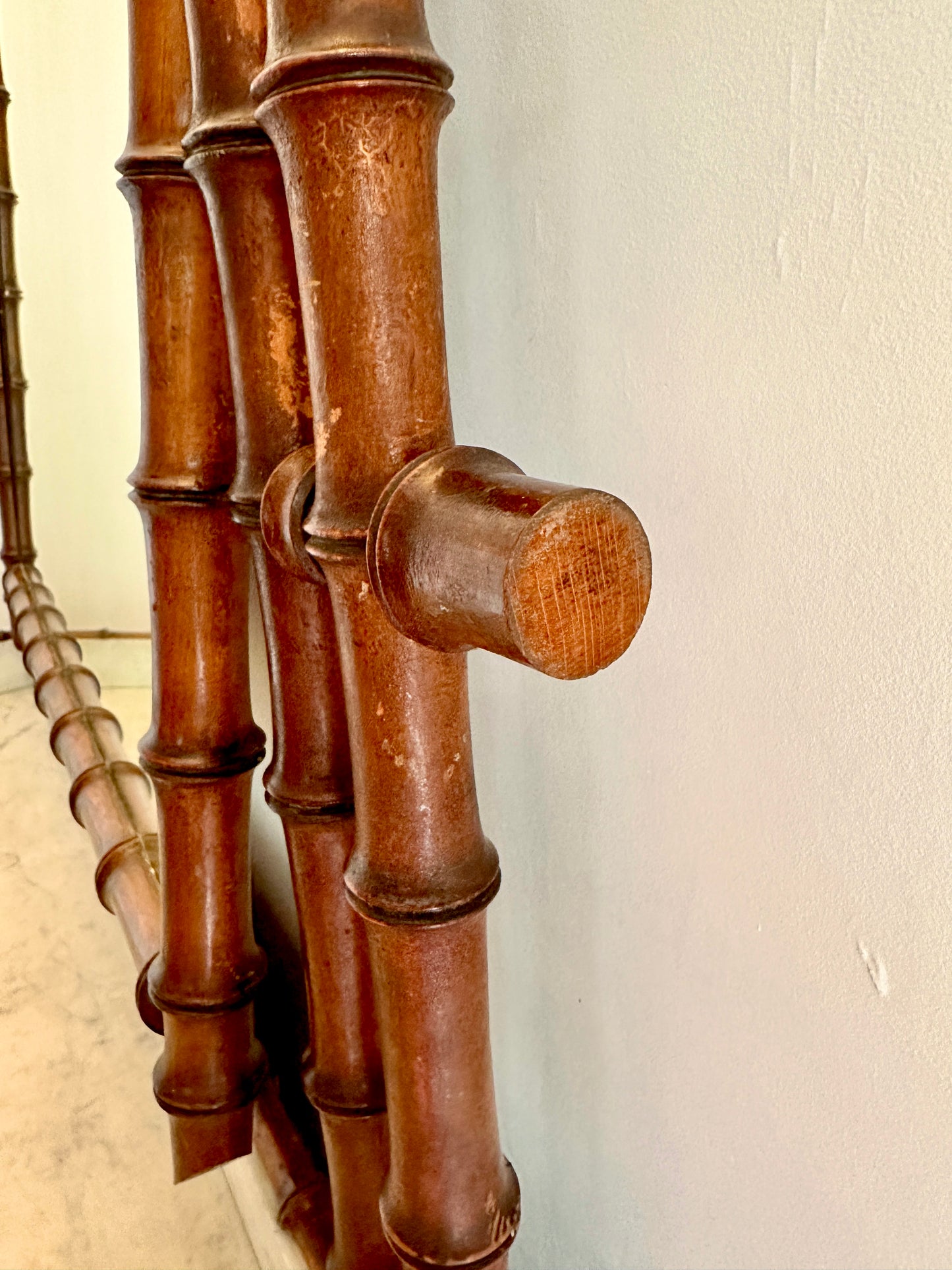 C19th French Faux Bamboo & Marble Dresser