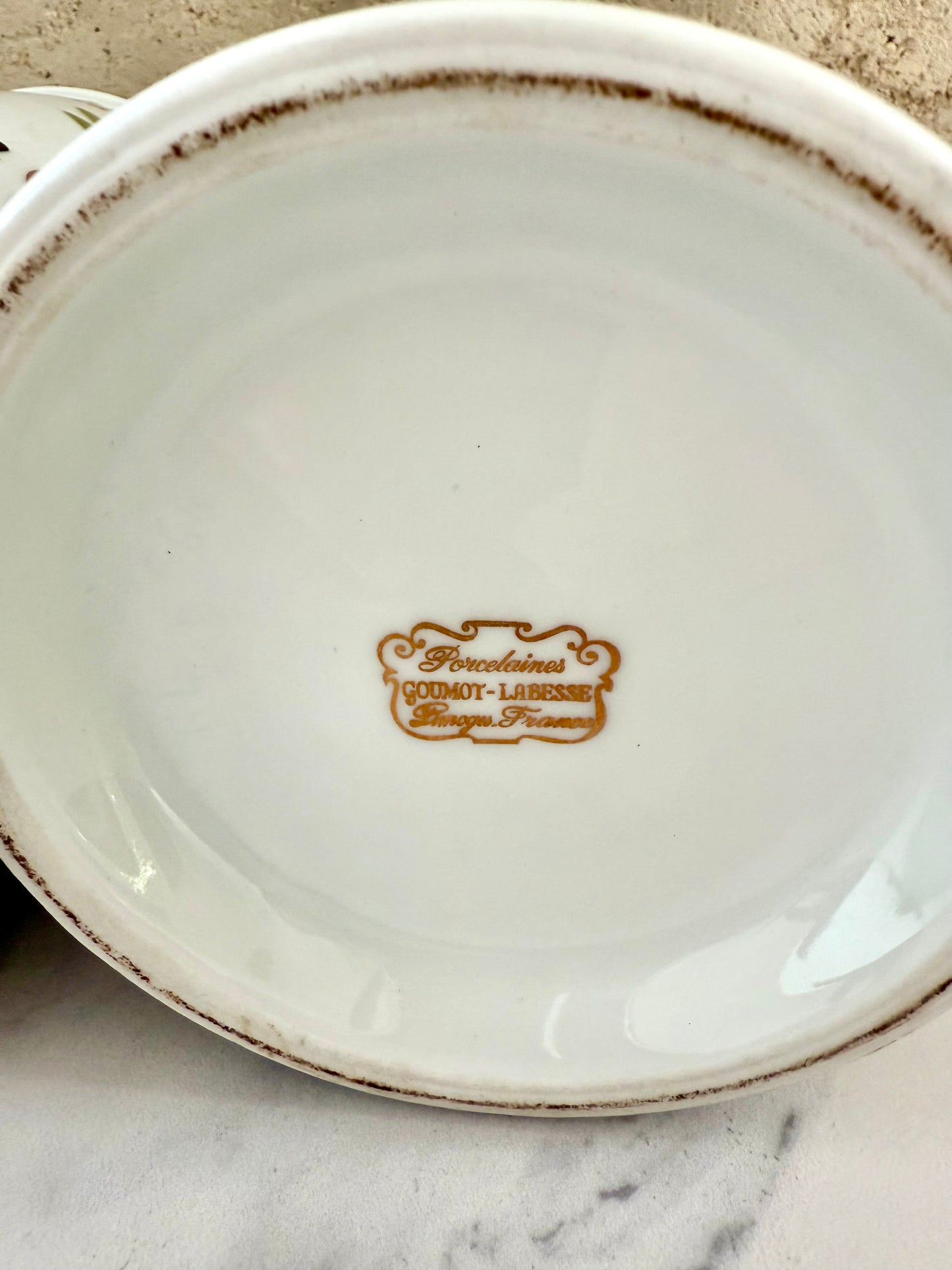 Pair of French Porcelain Pharmacy Pots