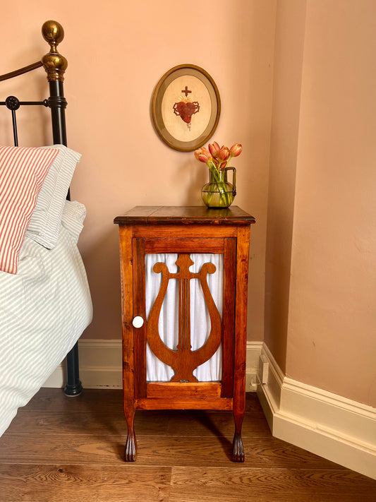 1950s French Lyre Side Table