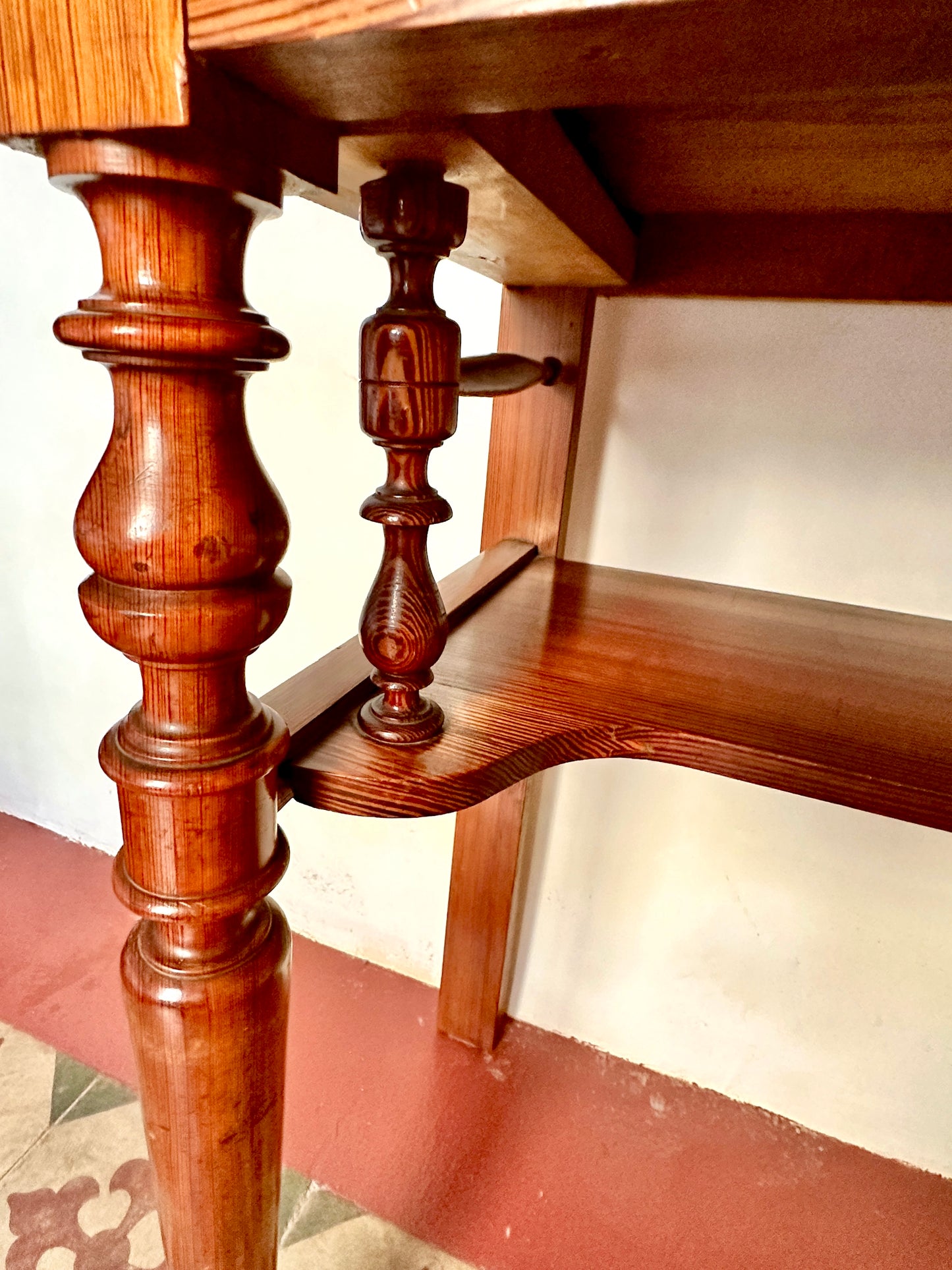 C19th French Pine & Marble Washstand