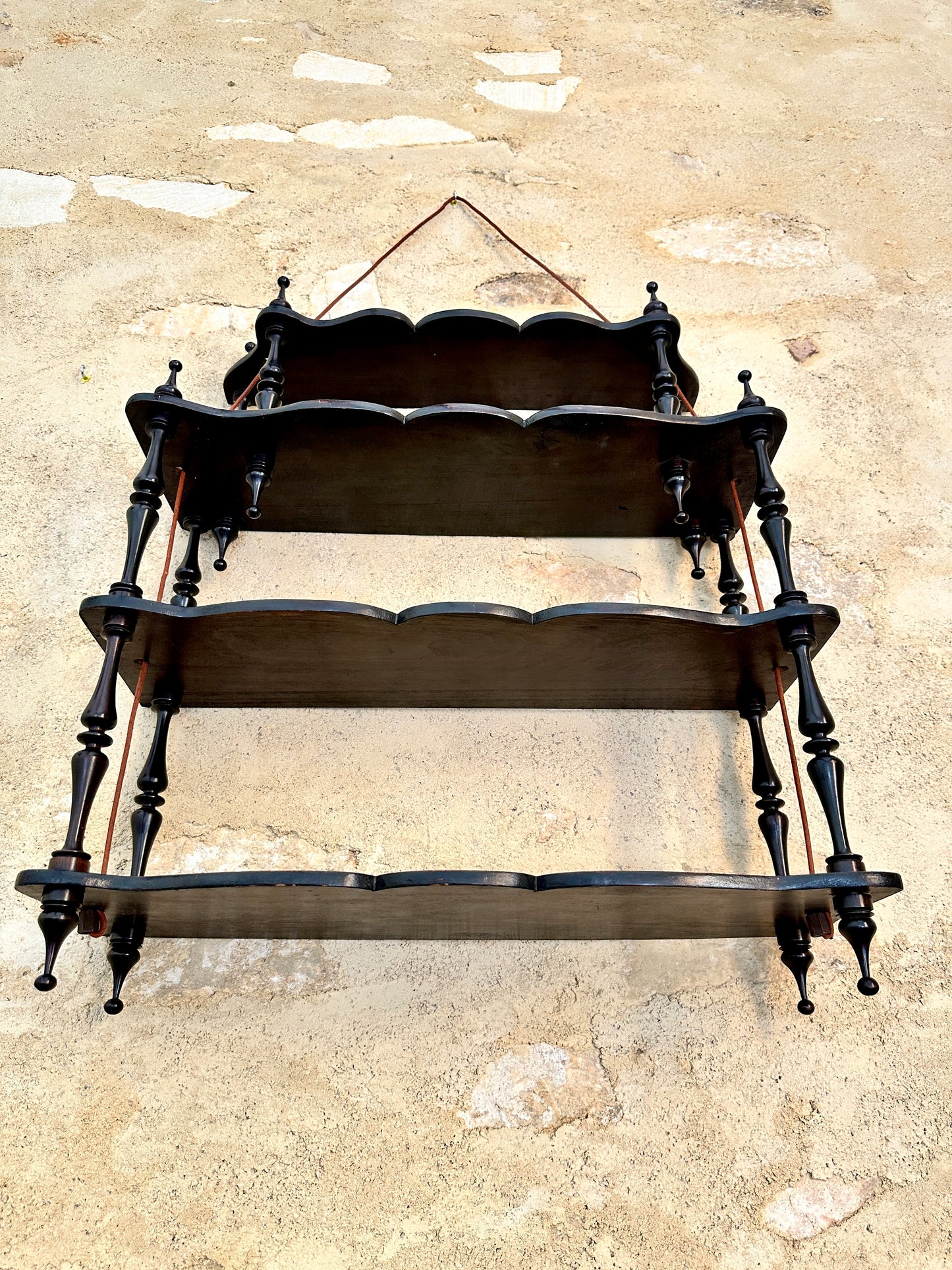 Napoleon III Ebonised Wall Shelf
