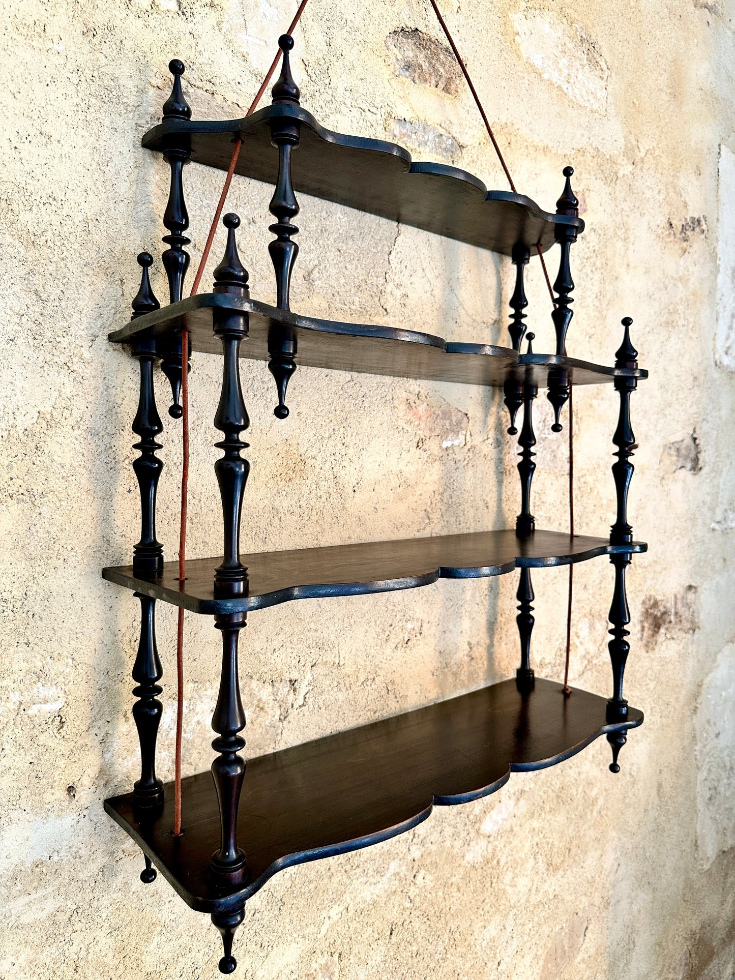 Napoleon III Ebonised Wall Shelf