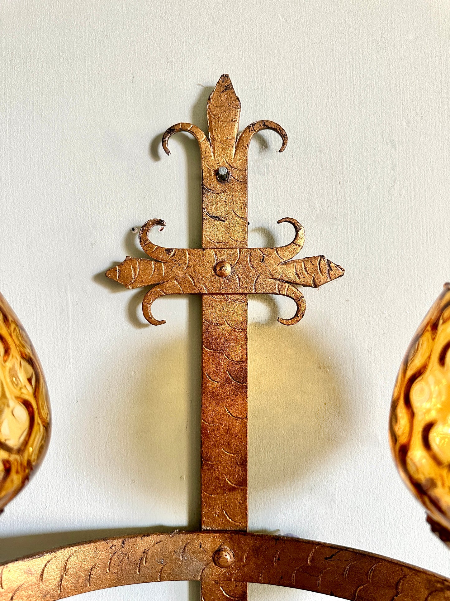 Pair Of Spanish Gothic Style Wall Lights