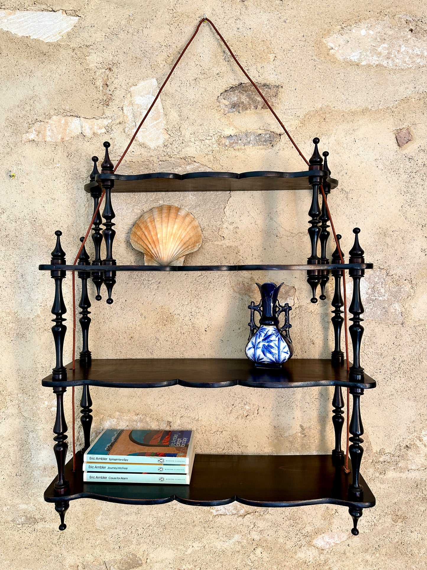 Napoleon III Ebonised Wall Shelf