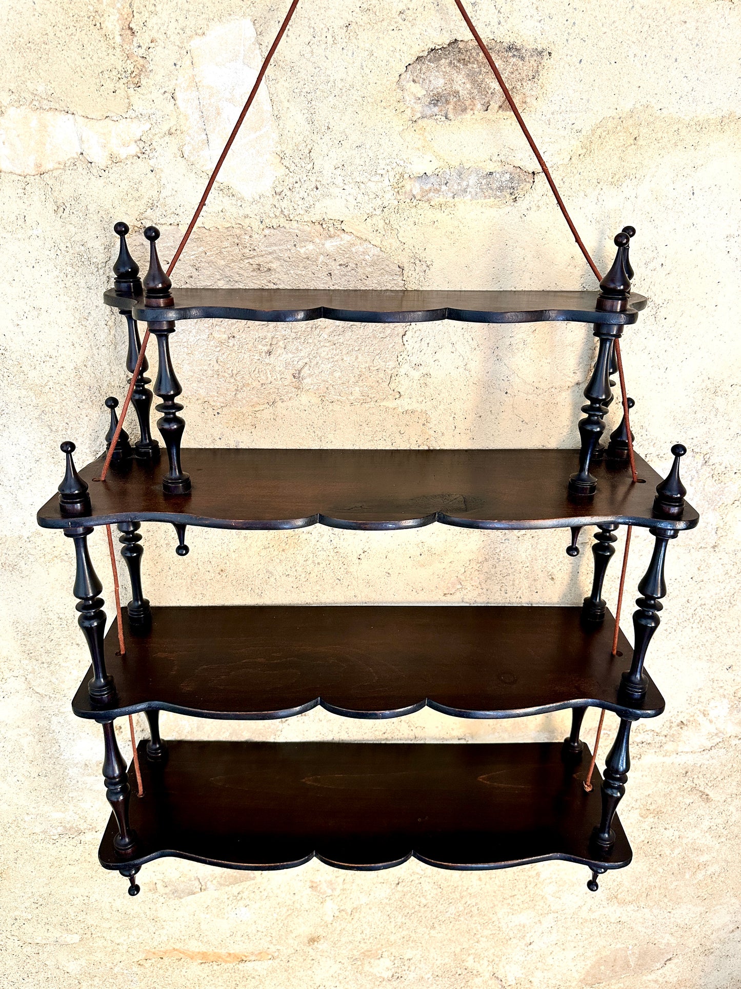 Napoleon III Ebonised Wall Shelf