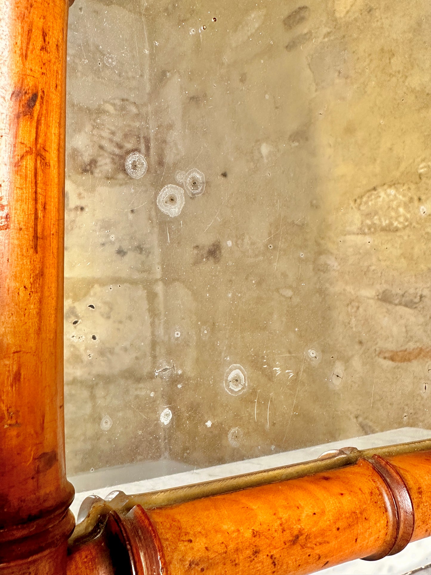 Early C20th Faux Bamboo Mirror