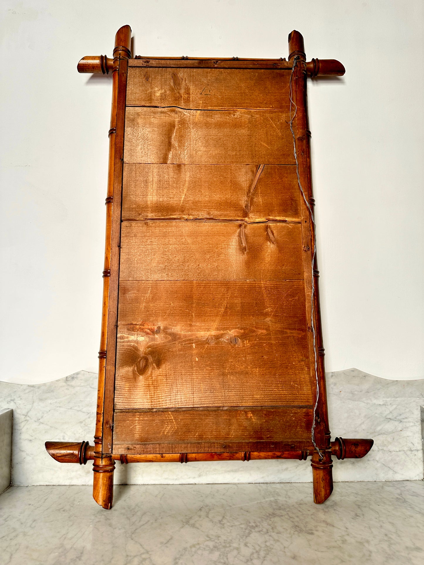 Early C20th Faux Bamboo Mirror