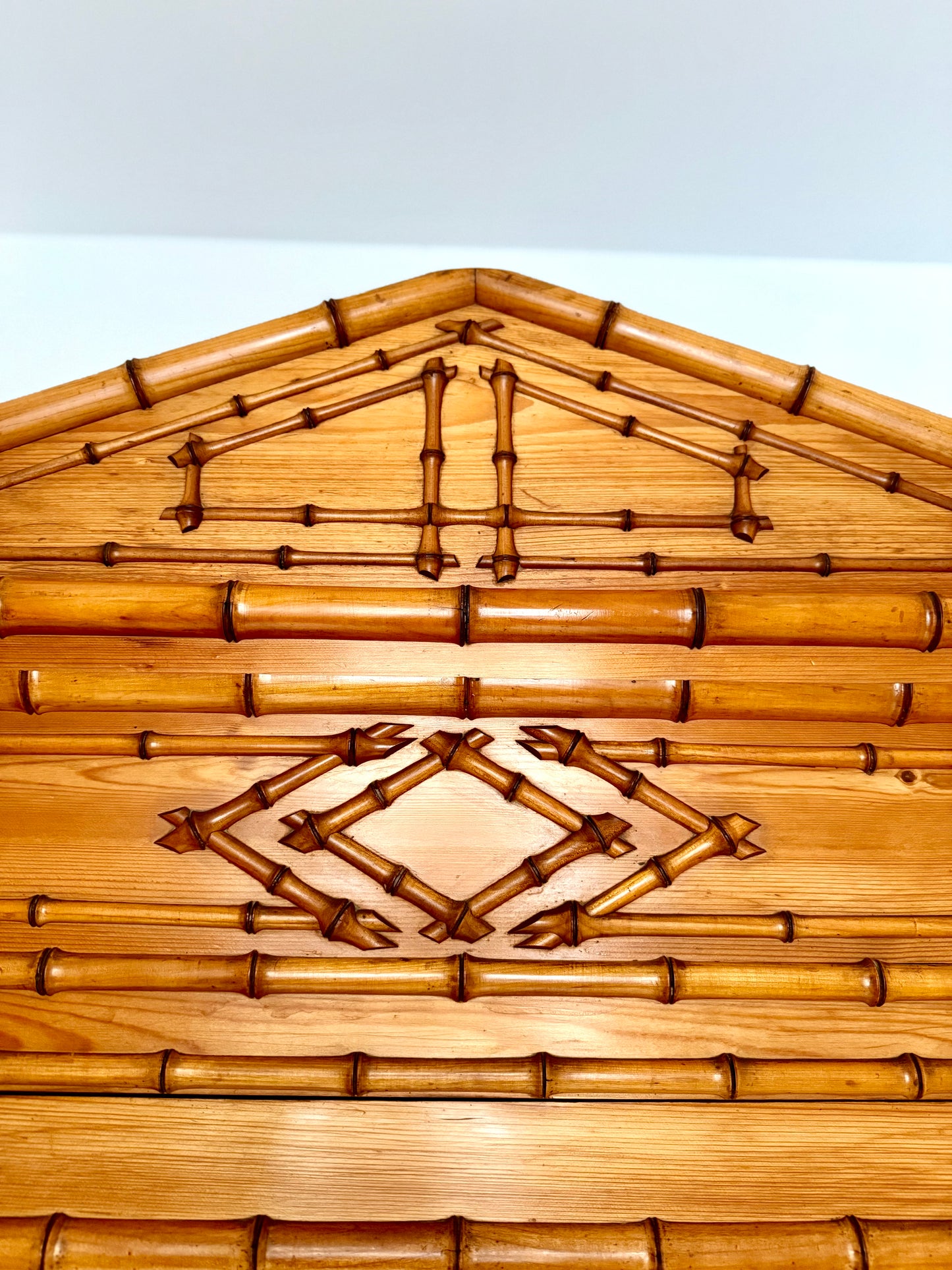 C19th French Faux Bamboo Armoire