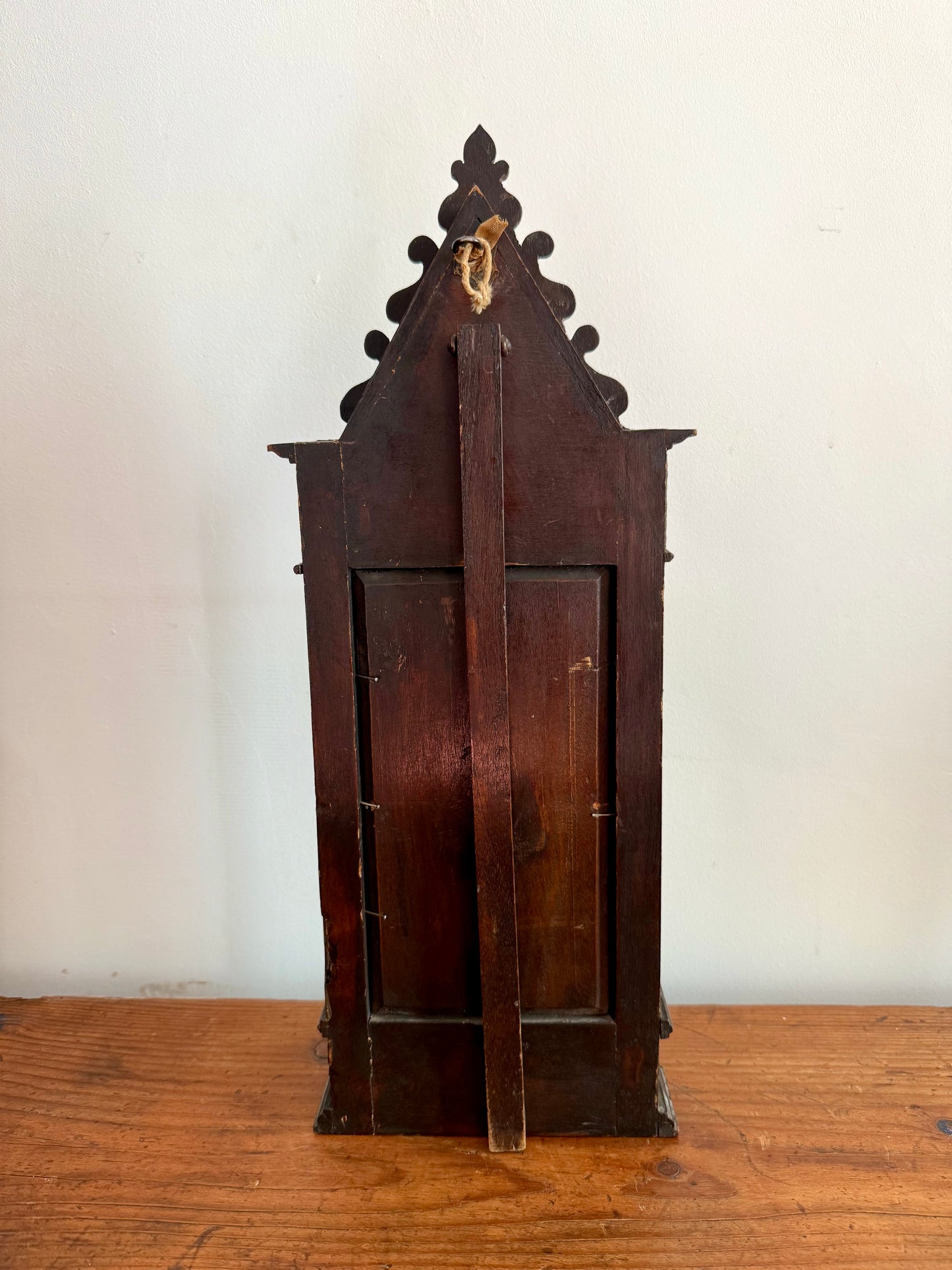 C19th Italian Religious Painted Porcelain Niche