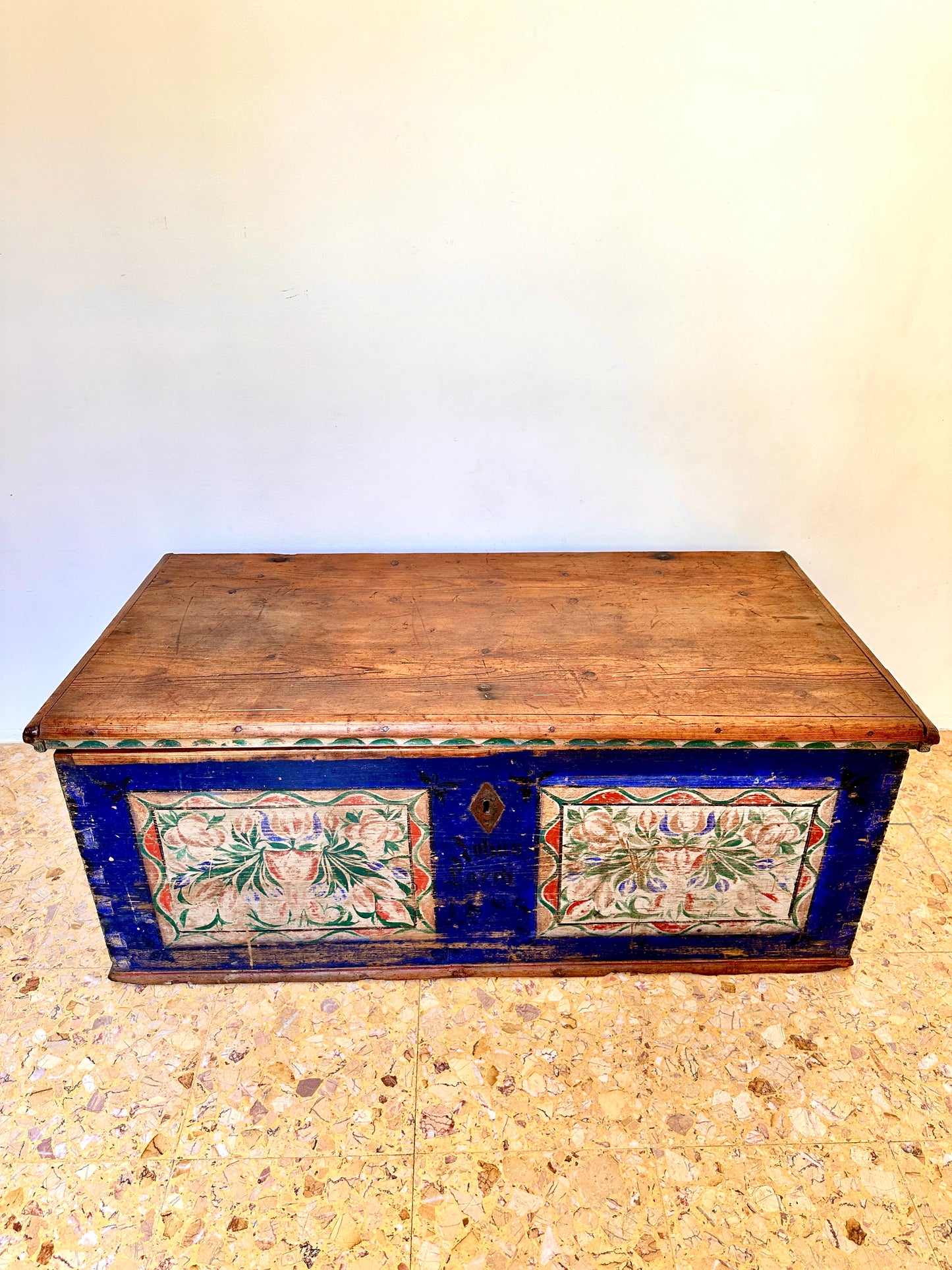 C19th Swedish Folk Art Wedding Chest