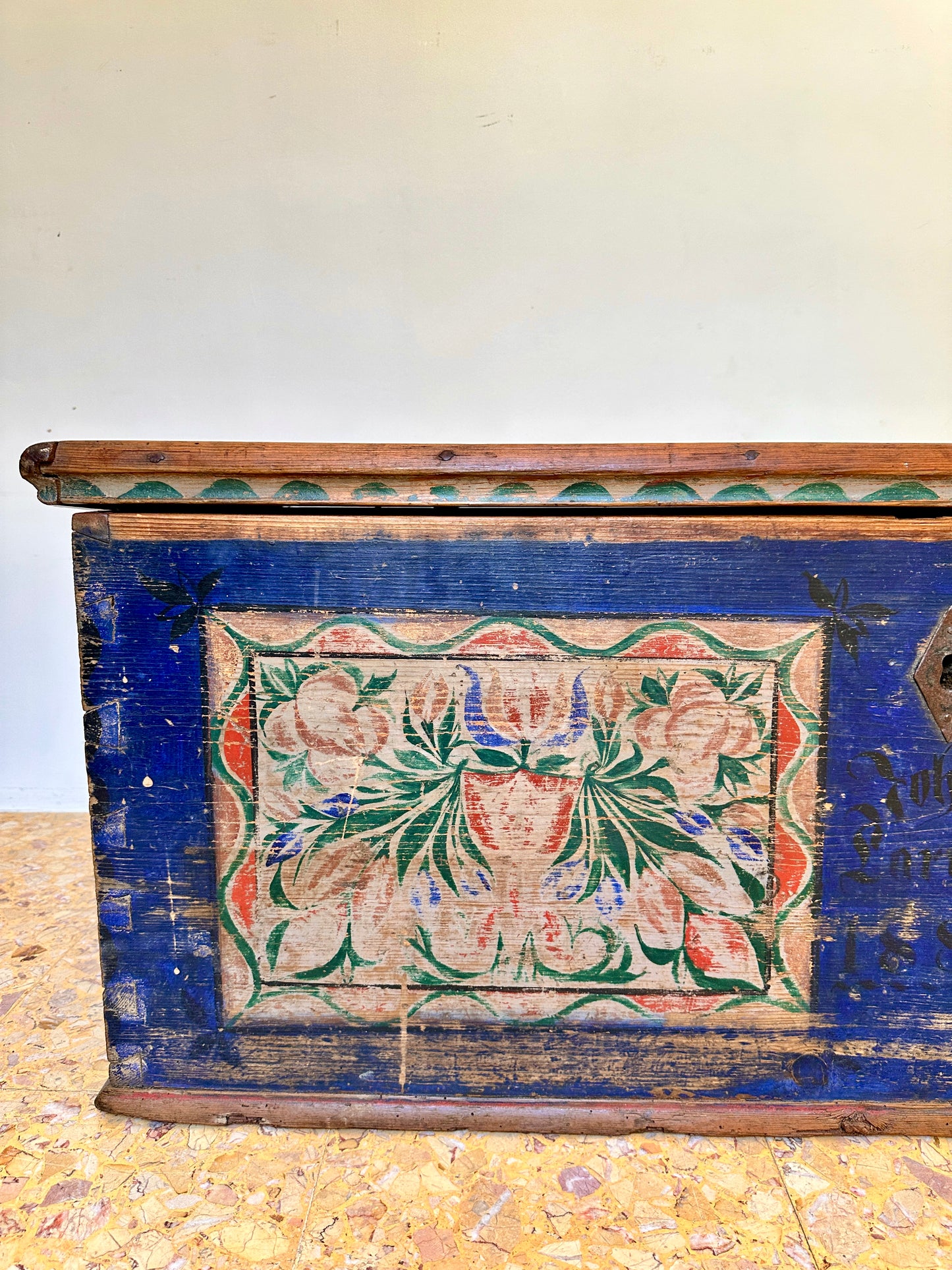 C19th Swedish Folk Art Wedding Chest