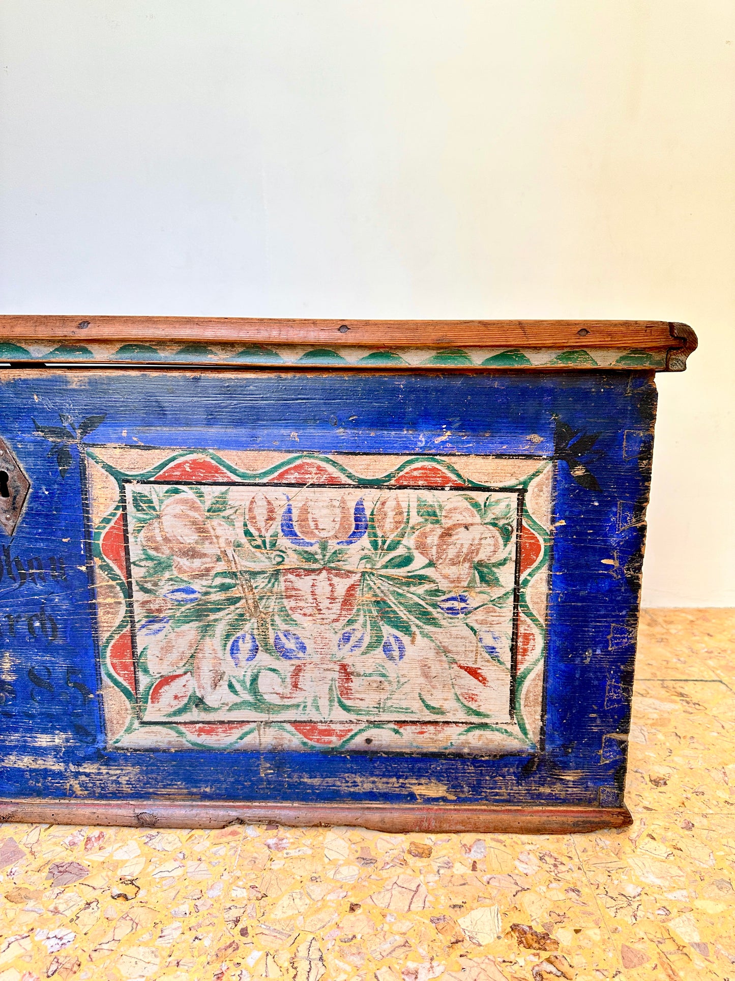 C19th Swedish Folk Art Wedding Chest
