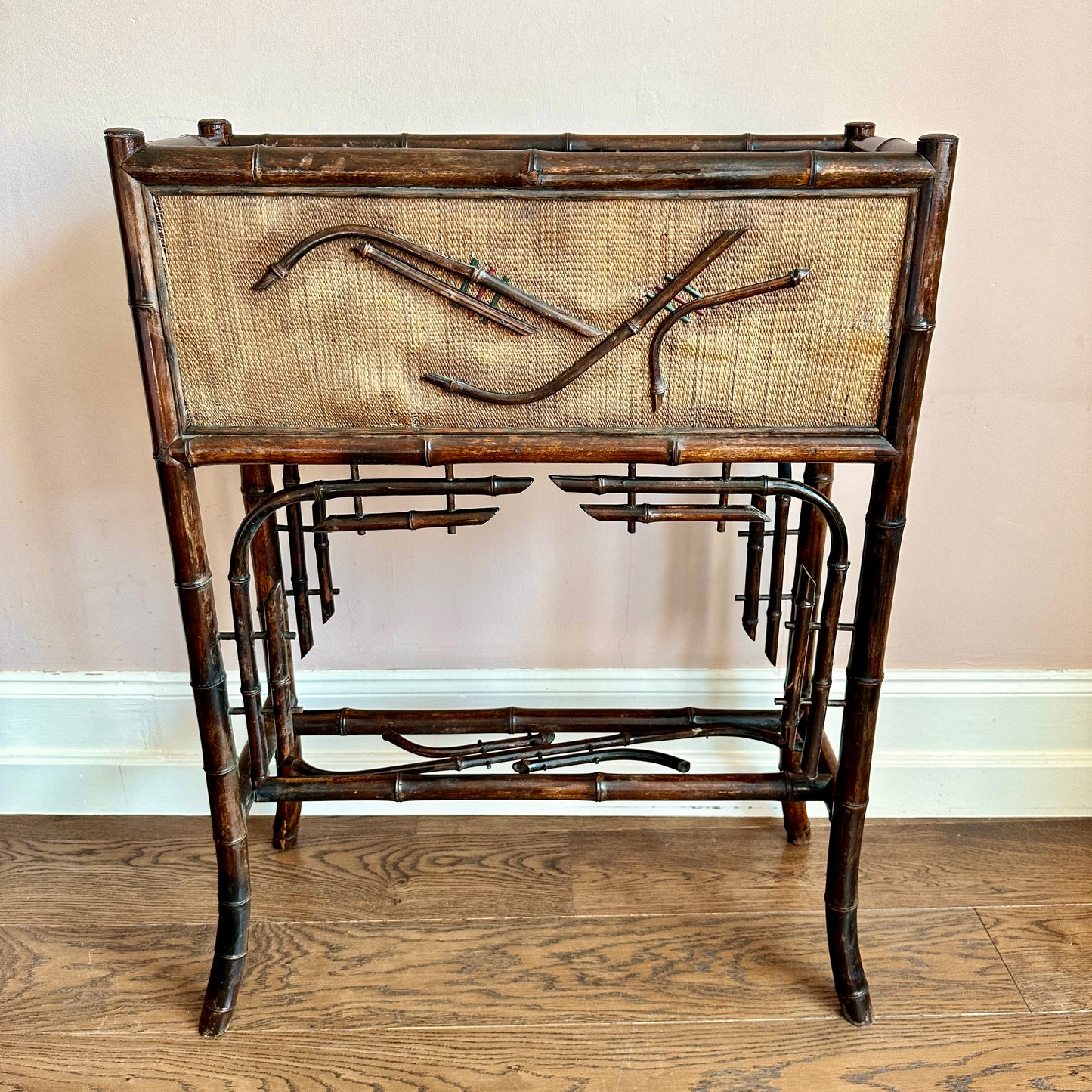 Napoleon III Bamboo and Tile Planter Jardinière