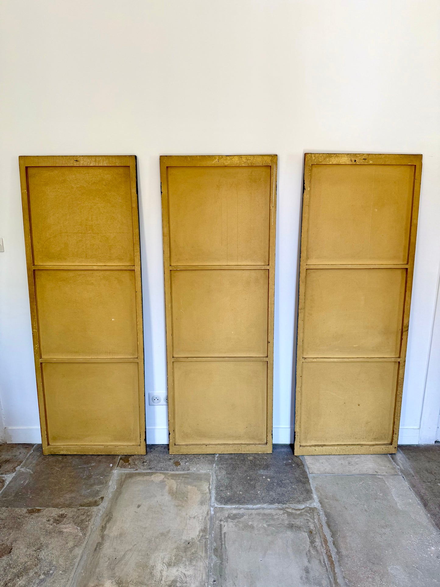 Large Hand-Painted Chinoiserie Wall Panels