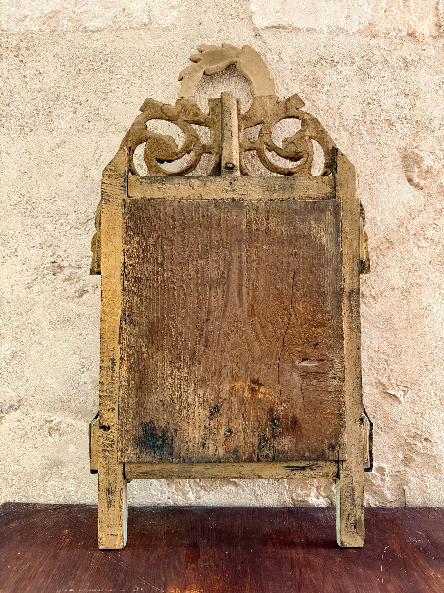 C18th French Giltwood Marriage Mirror