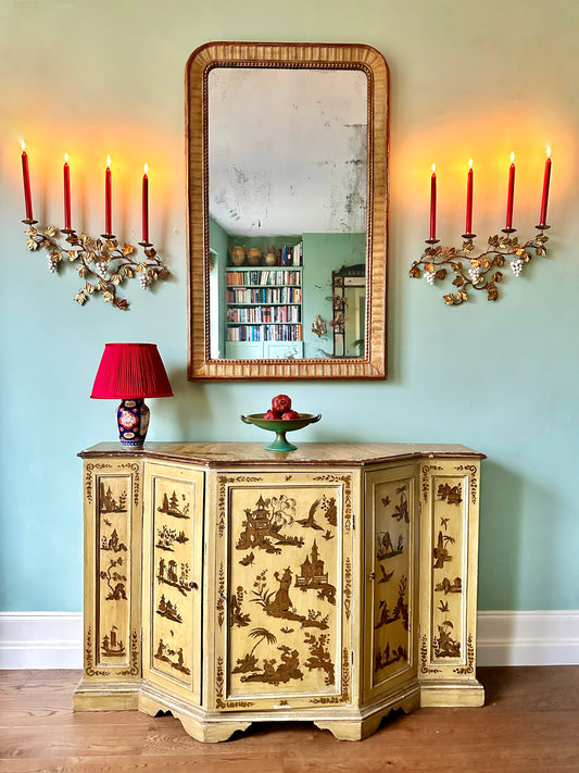 Large Pair Of 1940s Italian Grape Candle Sconces