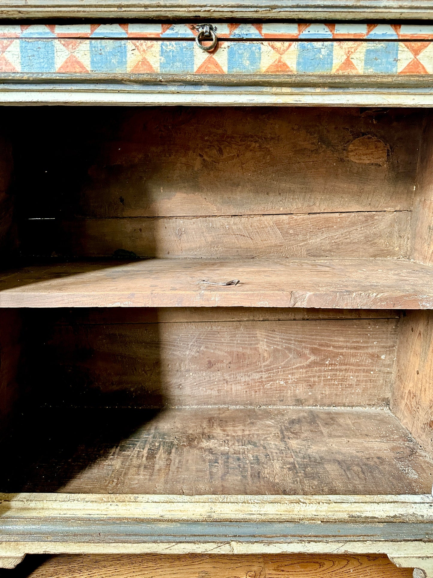 Early C19th Italian Painted Pine Credenza Sideboard