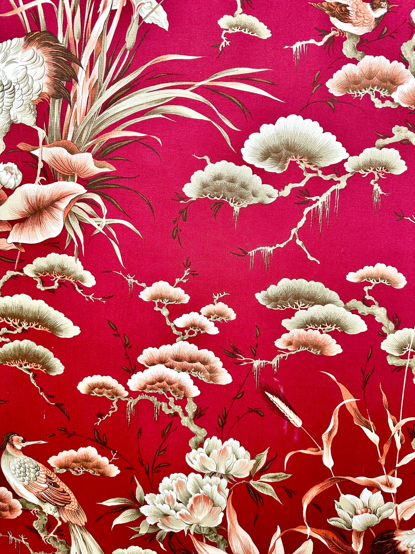 Large C19th Japanese Silk & Bamboo Screen