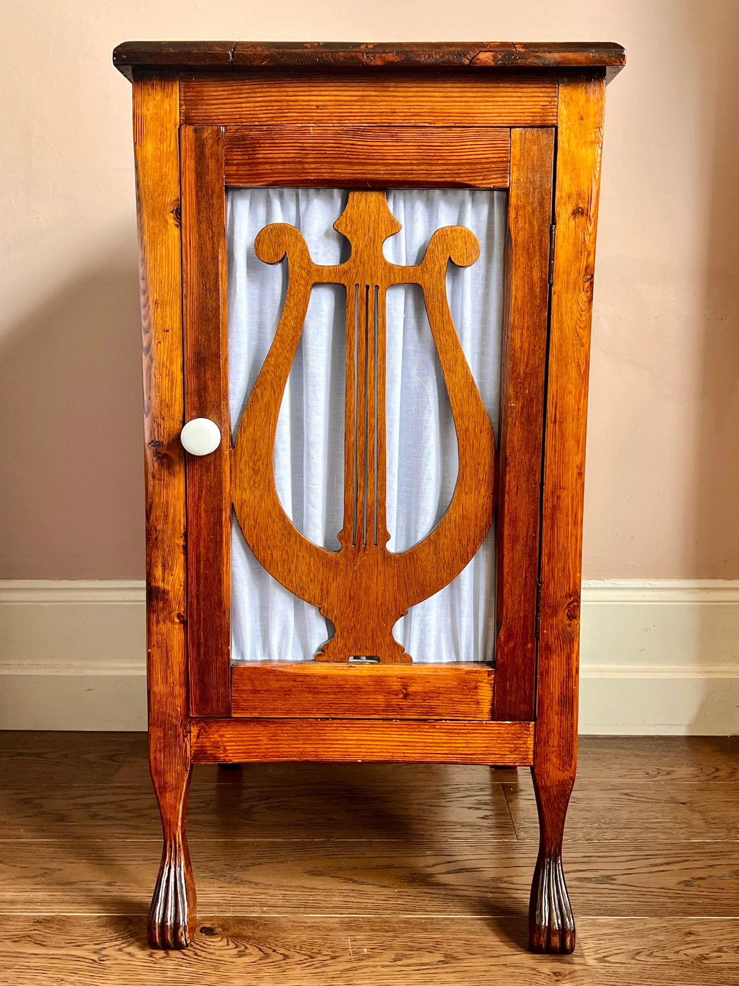 1950s French Lyre Side Table