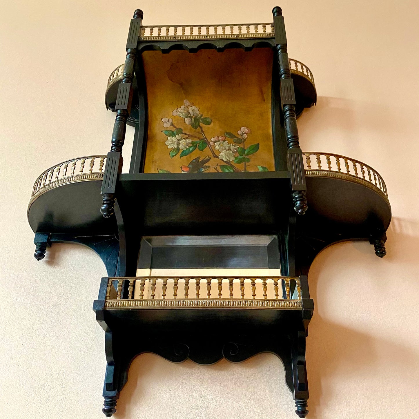 Aesthetic Movement Ebonised Wall Shelf