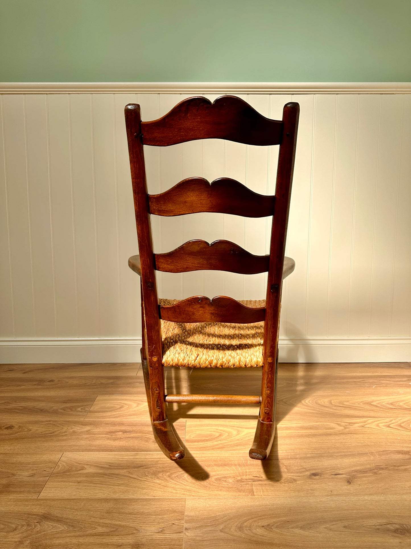 C19th Provençal Rush Seat Rocking Chair