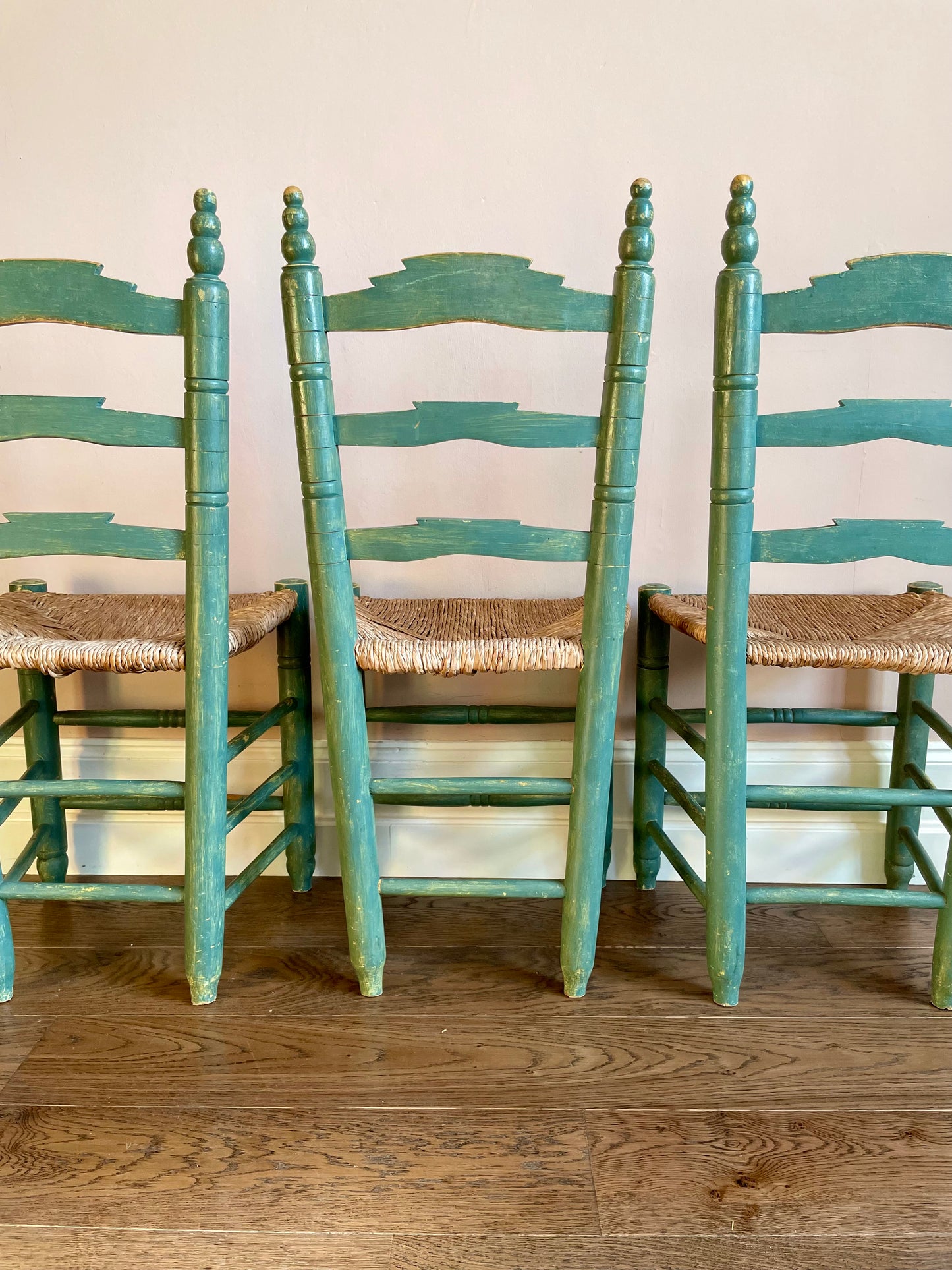 Early C20th Rustic Folk Farmhouse Chairs