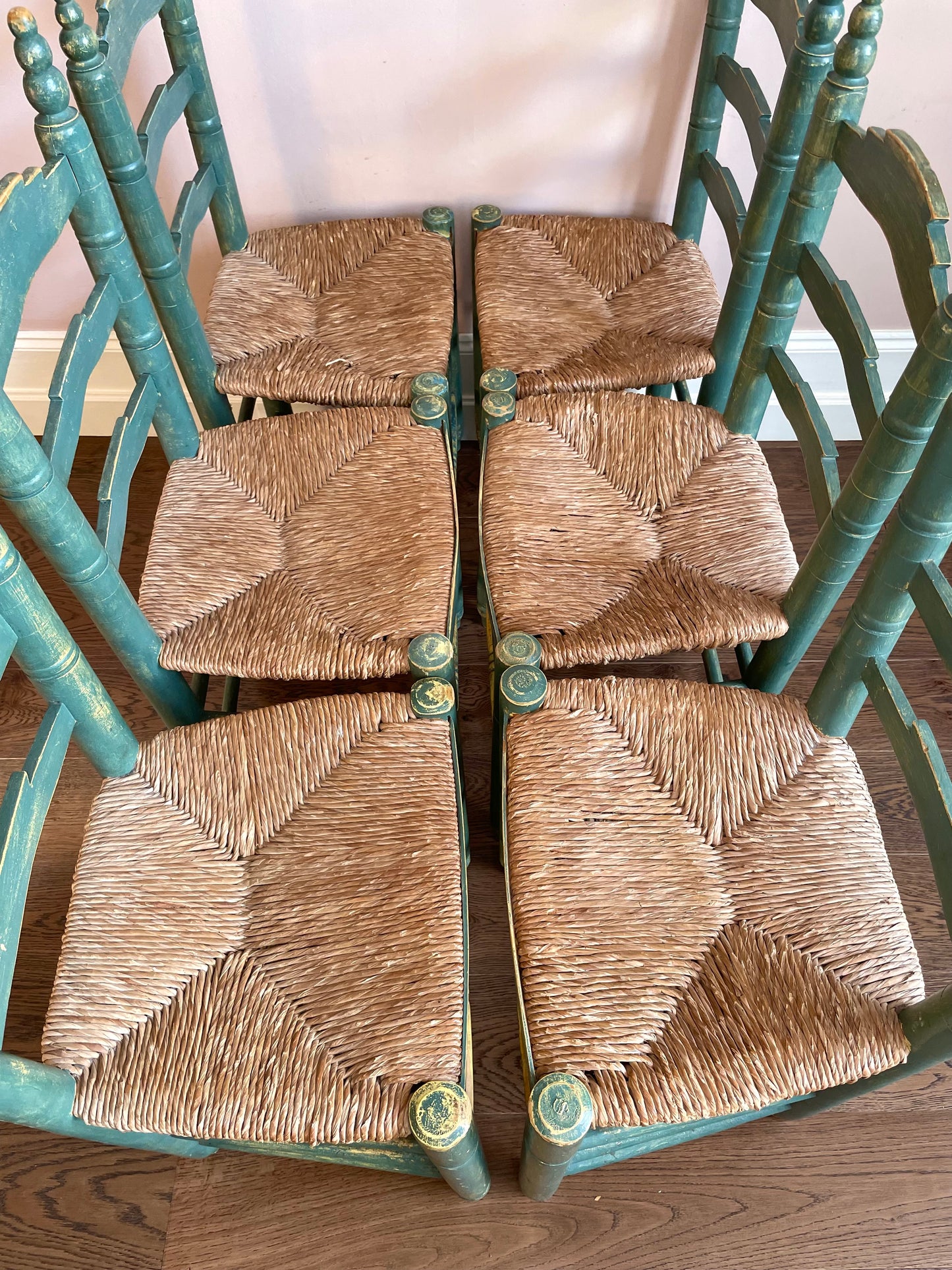 Early C20th Rustic Folk Farmhouse Chairs