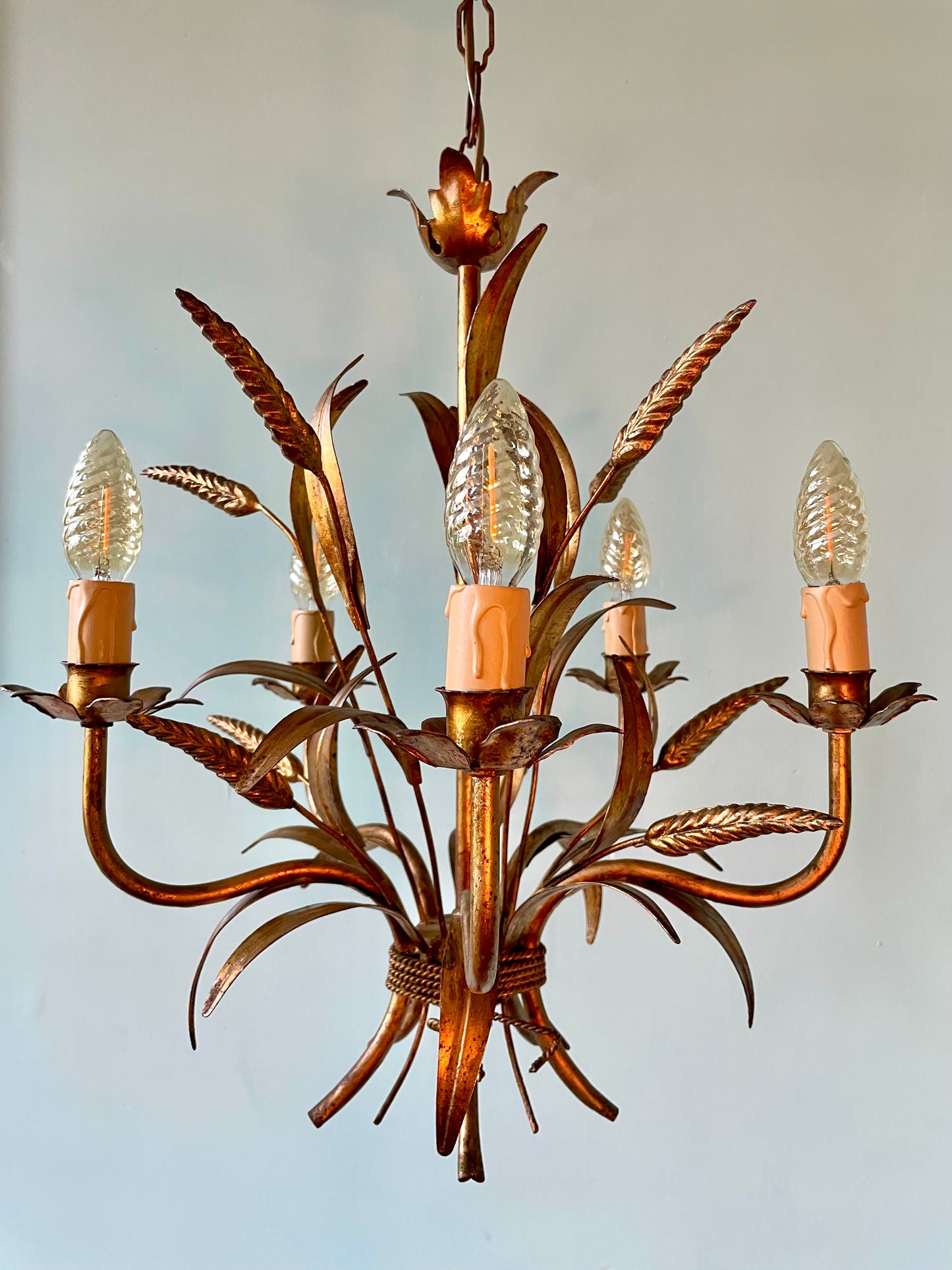1960s Hans Kögl Wheatsheaf Chandelier