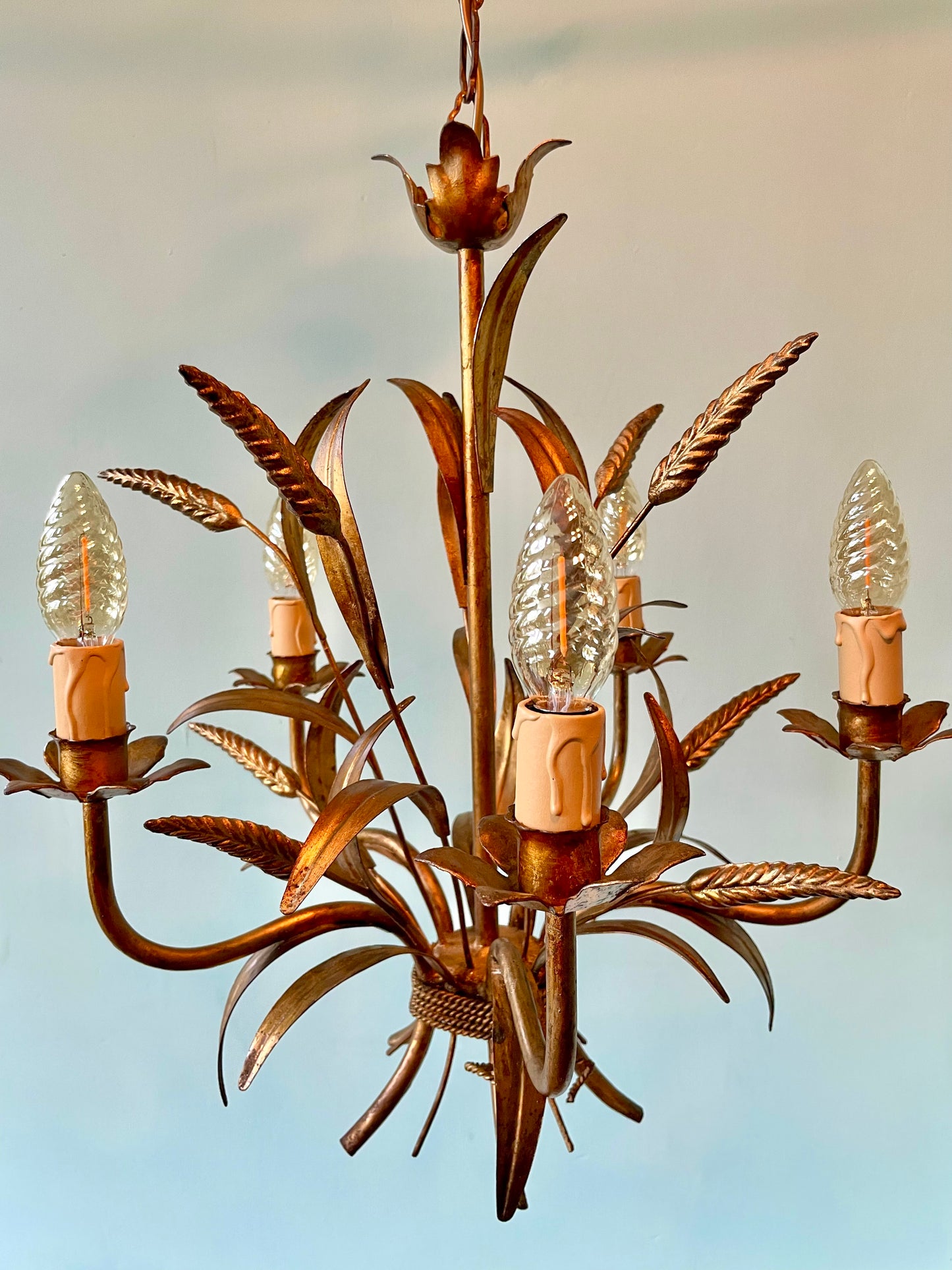 1960s Hans Kögl Wheatsheaf Chandelier