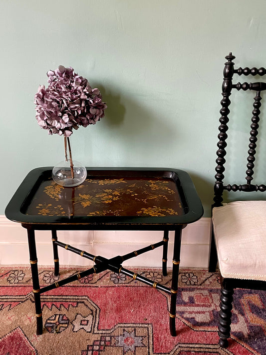 Victorian Lacquered Papier-Mâché Tray Table