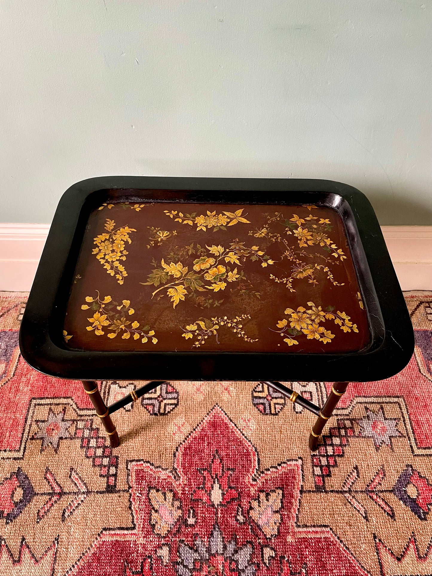 Victorian Lacquered Papier-Mâché Tray Table