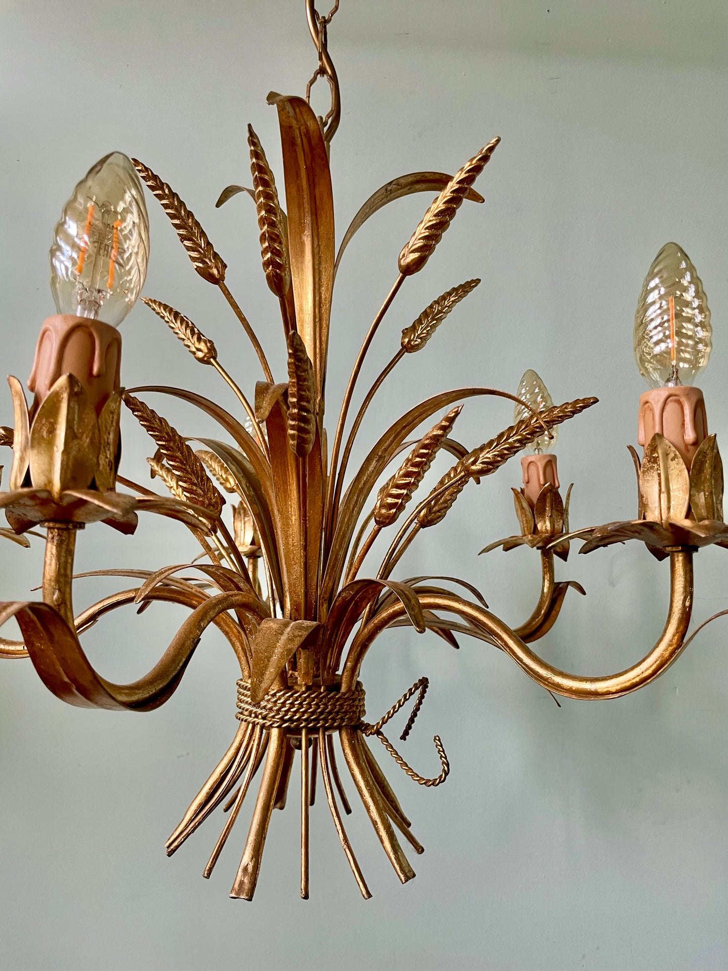 1960s Hans Kögl wheatsheaf chandelier
