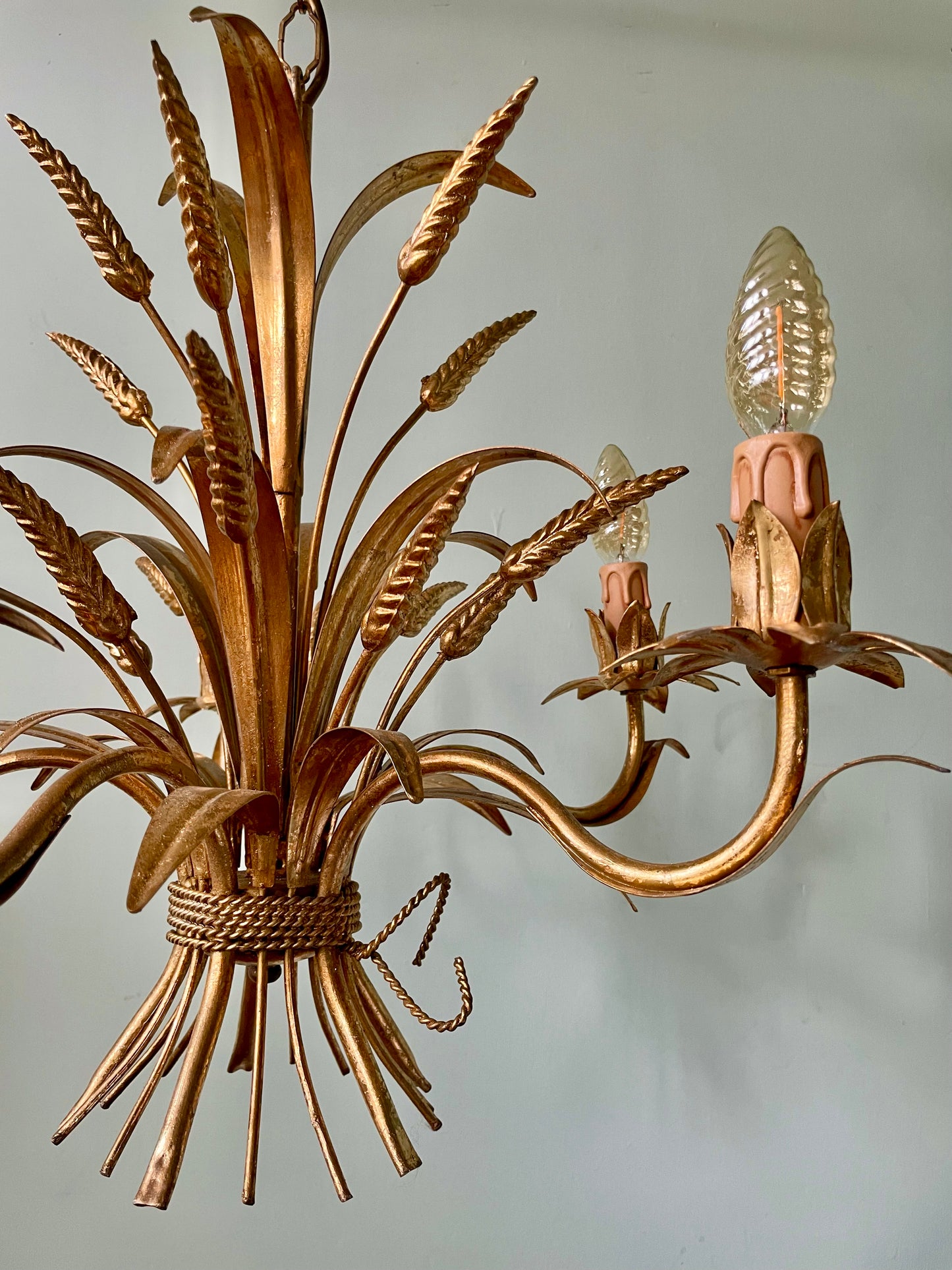 1960s Hans Kögl wheatsheaf chandelier