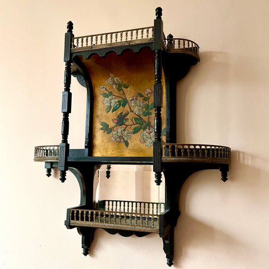 Aesthetic Movement Ebonised Wall Shelf